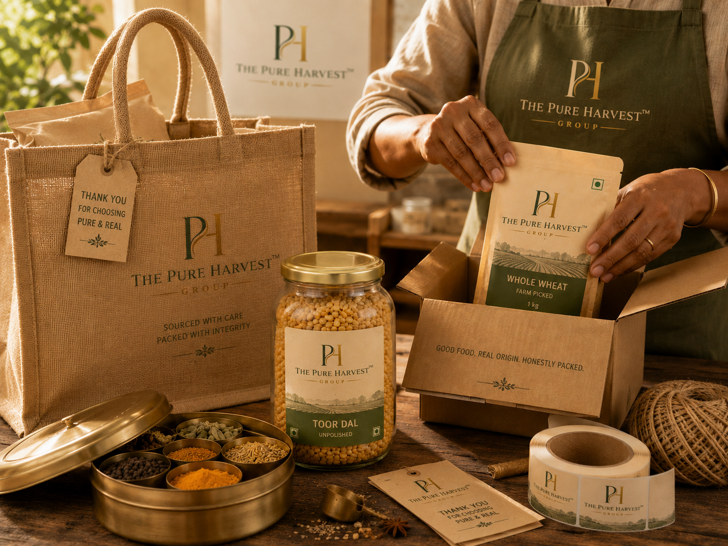 Packing — Hygienically packed with care.