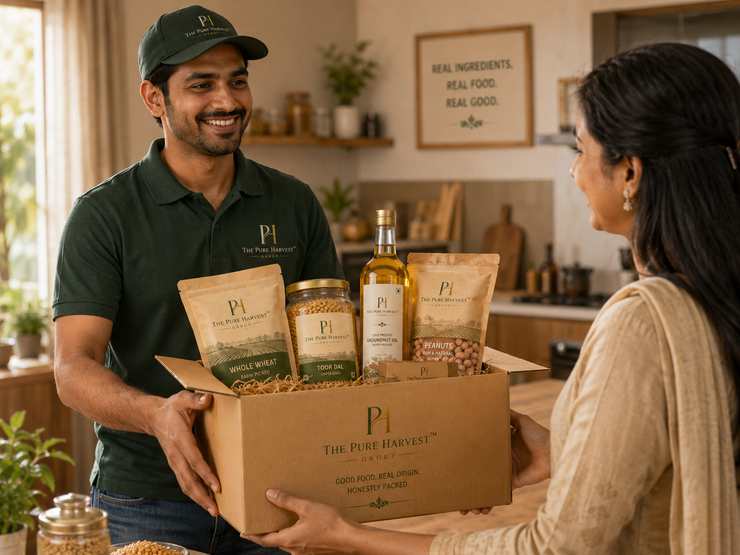 Delivered to Home — Fresh, safe, and on your table.